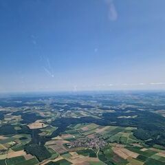 Flugwegposition um 12:18:08: Aufgenommen in der Nähe von Donau-Ries, Deutschland in 1522 Meter